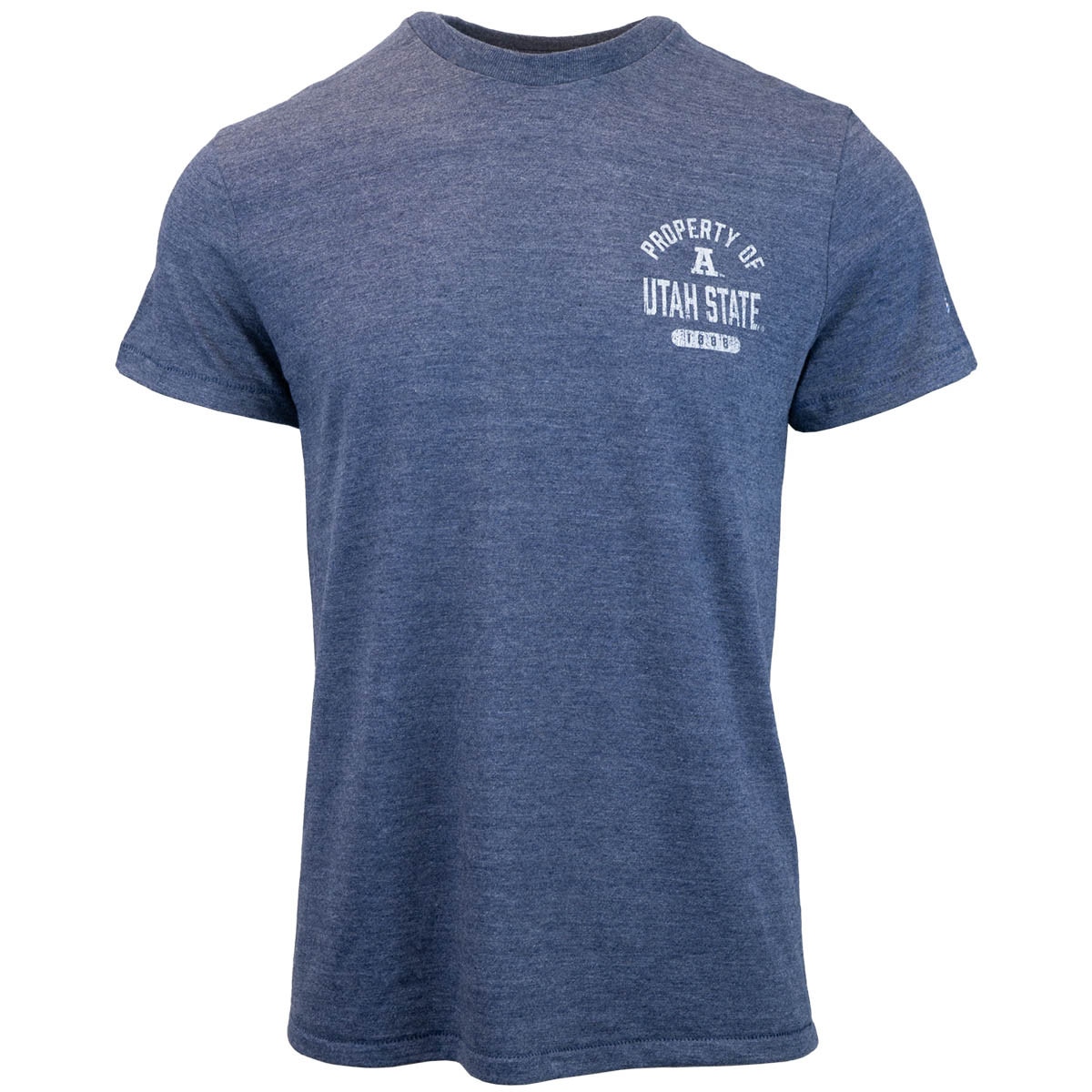 property of utah state champion heathered navy unisex t-shirt